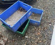 Storage boxes x 3