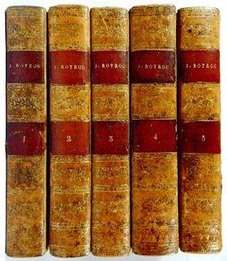 Oeuvres de Jean Rotrou.1820. Full set of 5 volumes. Scarce