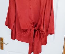 Burnt Orange/ Rust Blouse/Top - Size 16