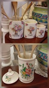 French Ceramic Vintage Kitchen Ware