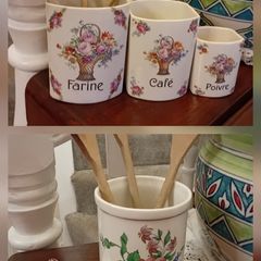 French Ceramic Vintage Kitchen Ware