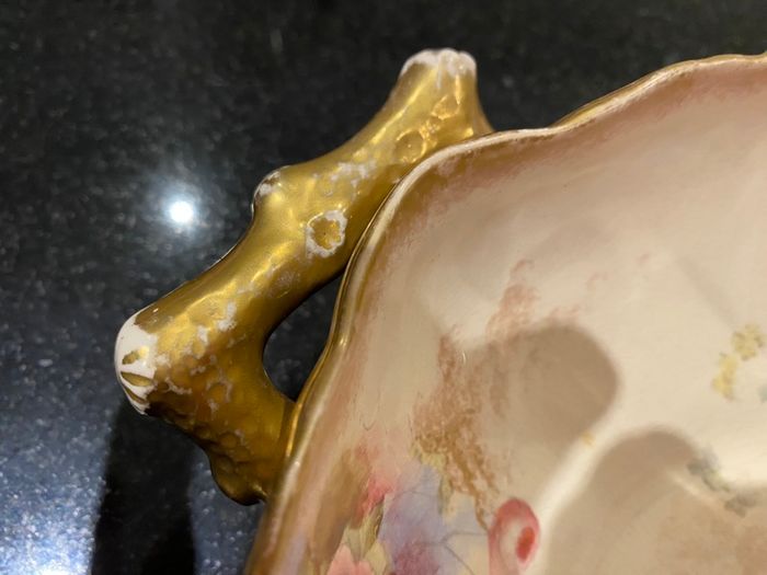 Antique 100 year old  WAA &  Co (adderely) two handled dish