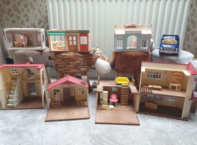 Sylvanian cottage car big toy bundle rrp 300