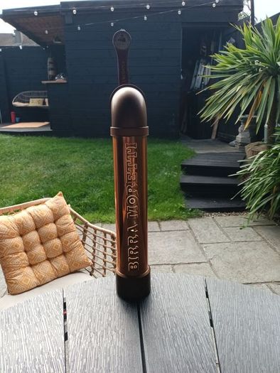 Birra Moretti Beer pump complete with drip tray and bracket.Will need a 24v transformer to light it.
