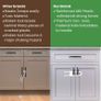 Cupboard Locks for Children & Baby Proofing for Both Cabinet Knobs and Cabinet Handles (6 Packs). U Shape Easy Slide Baby Drawer Safety Lock to Keep Your Child Safe Image 5