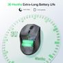 Wireless Mouse for Laptop, 4800 DPI Optical Computer Mice with 6 Adjustable Levels, 30 Months Long Battery Life 2.4G Cordless USB Silent Mouse for Notebook, PC, Office Home Work - Grey Image 6