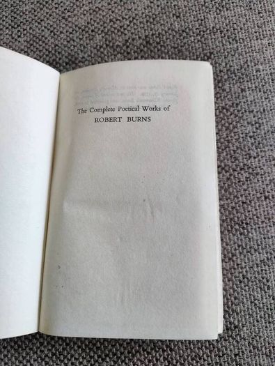 The Complete Poetical Works of Thomas Burns hardback in very good condition circa 1960's FREE STANDARD POSTAGE INCLUDED