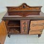 Antique Spanish Sideboard with Intricate Carvings Image 5