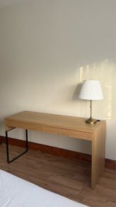 IKEA MICKE Desk 142cm - Oak Effect