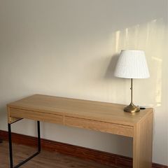 IKEA MICKE Desk 142cm - Oak Effect
