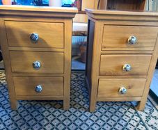 pair of bedside lockers