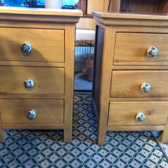 pair of bedside lockers