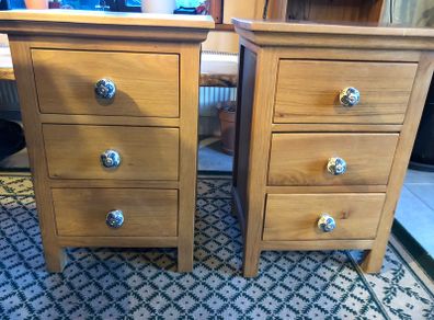 pair of bedside lockers