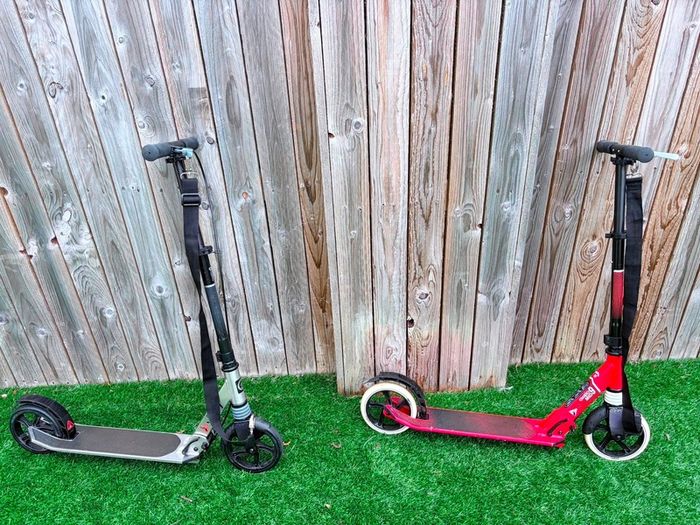 TWO OXELO MID 9 Scooters, Very Good Condition