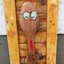 Rustic "fork u" wood art wall sign Image 2