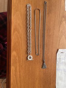 Silver plated necklaces