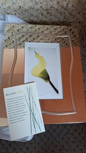 Belleek Silver Picture Frame ( New )