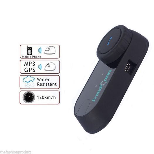 Motorcycle Helmet Bluetooth Intercom Headset Motorbike BT Speaker 3 riders 800M FM Radio Warranty