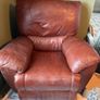 Brown leather Armchair Recliner Image 2