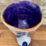 Jff John ffrench hand made Goblet 1980s USA Image 4