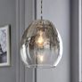 Smoked Glass Pendant Lights x2 Image 2