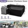 Garden Furniture Covers Waterproof, 420D Oxford Fabric 200x200x90cm Rectangular Garden Table Covers Patio Table Cover Waterproof Anti-UV Rattan Furniture Covers for Furniture Sets Image 2