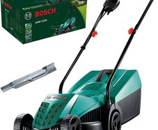 Electric Lawnmower ARM 3200 (1200 W, Cutting Width: 32 cm, with Additional Blade Included, in Carton Packaging