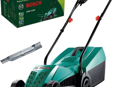 Electric Lawnmower ARM 3200 (1200 W, Cutting Width: 32 cm, with Additional Blade Included, in Carton Packaging