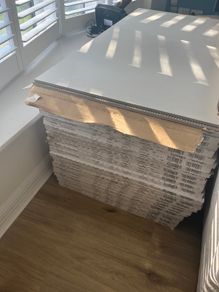 White Matte Tiles 60cm x 120 cm