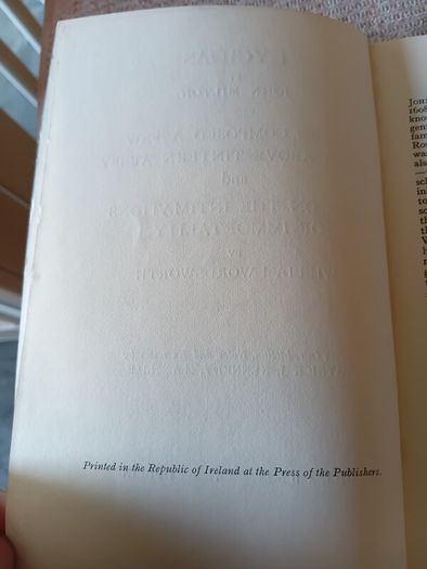 1930s-1940s Lycidas. John Milton. William Wordsworth. Dept. Of Education. Ireland. Vintage.