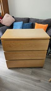 Chest of 3 drawers Malm Ikea