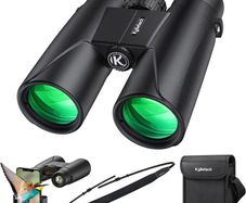 High Power Binoculars, Kylietech 12x42 Binocular for Adults with BAK4 Prism, FMC Lens, Fogproof & Waterproof Great for Bird Watching Travel Stargazing Hunting Concerts (FREE POSTAGE)