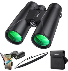 High Power Binoculars, Kylietech 12x42 Binocular for Adults with BAK4 Prism, FMC Lens, Fogproof & Waterproof Great for Bird Watching Travel Stargazing Hunting Concerts (FREE POSTAGE)