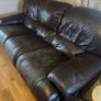 Two 3 seater leather couches Image 3