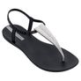 Ipanema Class Black Toe Post Sandal with Silver T-bar Strap EU38 UK5 Image 8