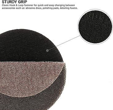 GLASS POLISH 12607 Hook and Loop Rotary Backing Pad, Sanding, Polishing Backer | Thread: M14x2 | 115 mm
