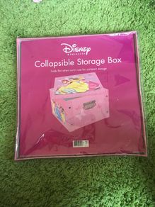 Disney pink Square toy storage box