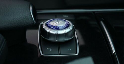 29mm Multimedia Control Button Knob Emblem Sticker Badge Logo for Mercedes Benz Merc