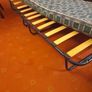 fold up camp bed with  mattress Image 3