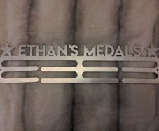 Personalised metal medal holder