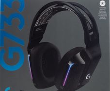 Logitech G733 LIGHTSPEED Wireless Gaming Headset with suspension headband, LIGHTSYNC RGB, Blue VO!CE mic technology and PRO-G audio drivers, 29 Hour battery life, 20m range - Black