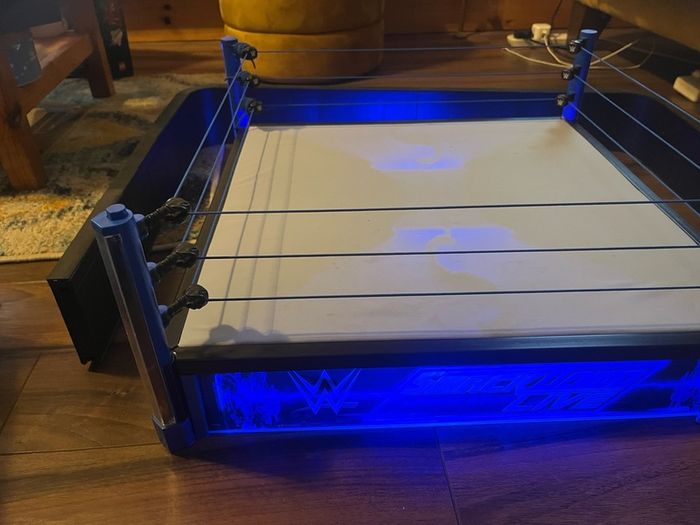 WWE Smackdown LED wrestling figure wrestling ring with accessories
