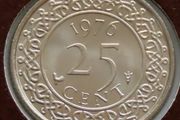 Suriname 1976 Coin Stamp cover BUNC
