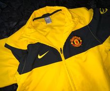 MANCHESTER UNITED Nike 2009/10 tracksuit jacket zip top windbreaker training M