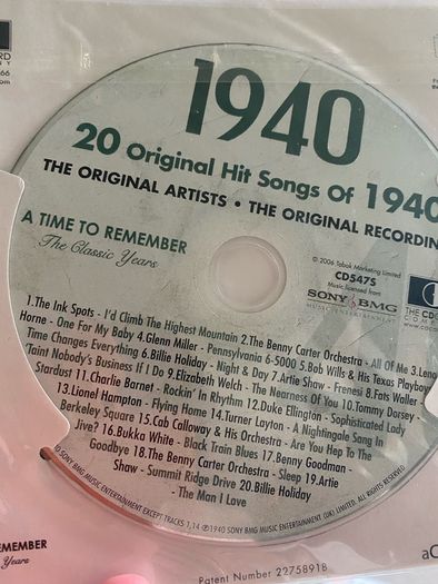 Birthday CD 1940