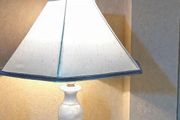 Lovely white marble lamp