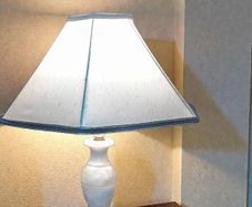 Lovely white marble lamp