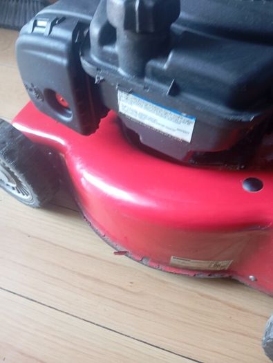 Mount field petrol lawnmower