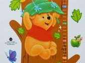 Winnie the Pooh Wall Stickers Nursery Kids Growth Chart Mural Decal