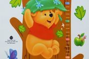 Winnie the Pooh Wall Stickers Nursery Kids Growth Chart Mural Decal